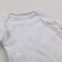 White Long Sleeve Bodysuit - Boys/Girls Newborn