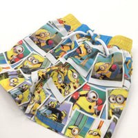 Minions Yellow, Blue & White Swimming Trunks - Boys 2-3 Years