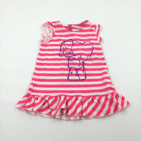 Tatty Teddy Pink & White Striped Lightweight Dress - Girls 12-18 Months