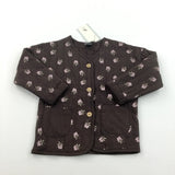 **NEW** Flowers Brown & Pink Jacket - Girls 12-18 Months