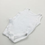 White Sleeveless Bodysuit - Boys/Girls Newborn