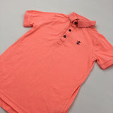 Neon Orange Polo Shirt - Boys 6-7 Years