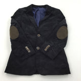 Black Corduroy Button Up Jacket - Boys 6-7 Years