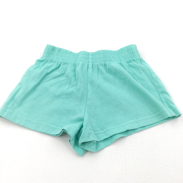 Pale Green Lightweight Jersey Shorts - Girls 3 Years
