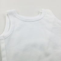 White Sleeveless Bodysuit - Boys/Girls Newborn