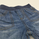 Mid Blue Lightweight Denim Shorts - Boys 0-3 Months