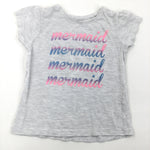 'Mermaid…' Grey T-Shirt - Girls 4-5 Years