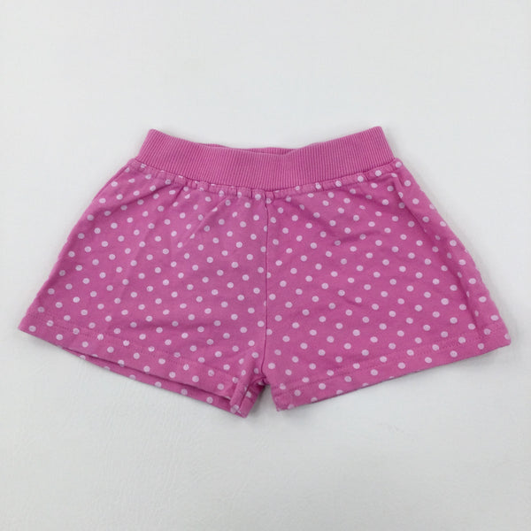 Spotty Pink Cotton Shorts - Girls 18-24 Months