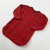 Red Knitted Dress - Girls 18-24 Months