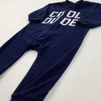 'Cool Dude' Navy Onesie - Boys 18-24 Months