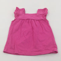 Dark Pink Jersey Tunic Top - Girls 0-3 Months