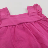 Dark Pink Jersey Tunic Top - Girls 0-3 Months