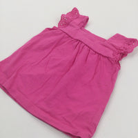 Dark Pink Jersey Tunic Top - Girls 0-3 Months