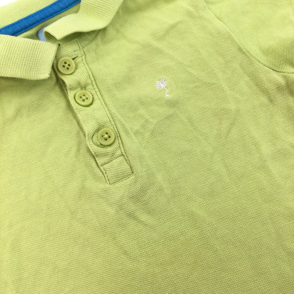 Lime green 2024 polo shirt boys