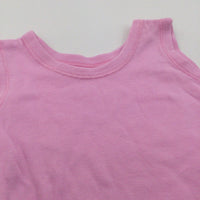 Pink Sleeveless Bodysuit - Girls 0-3 Months