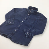 Dark Blue Denim Shirt - Boys 2-3 Years