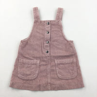 Pink Cord Pinafore Dress - Girls 18-24 Months