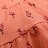 Flamingos Orange Sleeveless Dress - Girls 18-24 Months