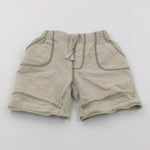Light Brown Jersey Shorts - Boys 3-6 Months