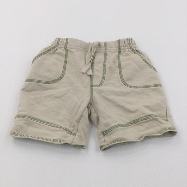 Light Brown Jersey Shorts - Boys 3-6 Months