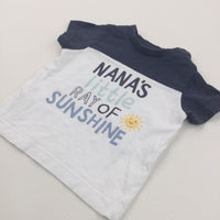 'Nana's Little Ray of Sunshine' Navy & White T-Shirt - Boys 3-6 Months