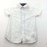 White Cotton Shirt - Boys 4-5 Years