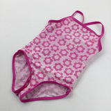 Flowers Pink Swimsuit - Girls 2-3 Years