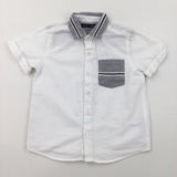 White Short Sleeve Shirt - Boys 2-3 Years