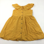 Mustard Yellow Cotton Sun Dress - Girls 9-10 Years