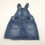 Light Ble Denim Dungaree Dress - Girls 8 Years