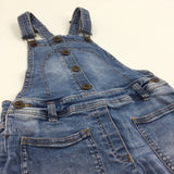 Light Ble Denim Dungaree Dress - Girls 8 Years