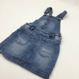 Light Ble Denim Dungaree Dress - Girls 8 Years