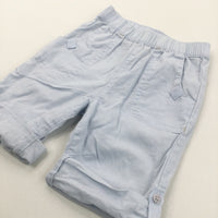 Pale Blue Lightweight Trousers - Boys 6-9 Months