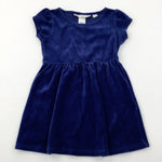 Blue Short Sleeve Dress - Girls 3-4 Years
