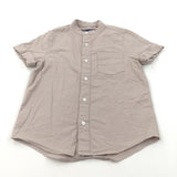 Light Brown Cotton Shirt - Boys 7 Years