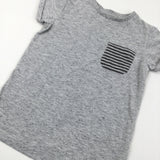 Grey Pocket T-Shirt - Boys 7 Years