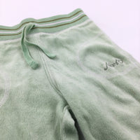 'Next' Green Velour Trousers - Girls 9-12 Months