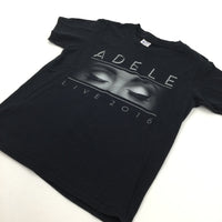 'Adele Live 2016' Black T-Shirt - Girls/Boys 7-8 Years