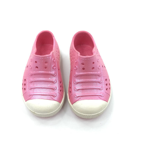 Pink Glittery Sandals - Girls - Size 4