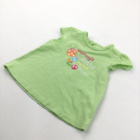 .Mummy's Dotty About Me' Green T-Shirt - Girls 3-6 Months