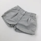 Glittery Silver Shorts - Girls 4-5 Years