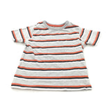 Orange, Black & Grey Striped T-Shirt - Boys 18-24 Months