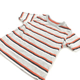 Orange, Black & Grey Striped T-Shirt - Boys 18-24 Months