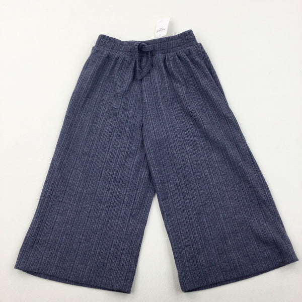 **NEW** Blue Ribbed Jersey Culottes - Girls 3-4 Years
