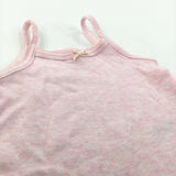Pink Mottled Sleeveless Bodysuit - Girls 3-6 Months