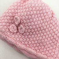 Fleece Lined Pink Hat - Girls 0-3 Months