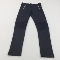 Black Polyester Trousers/Leggings - Girls 9-10 Years