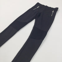 Black Polyester Trousers/Leggings - Girls 9-10 Years