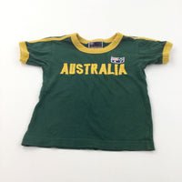 'Australia' Green & Yellow T-Shirt - Boys 18-24 Months