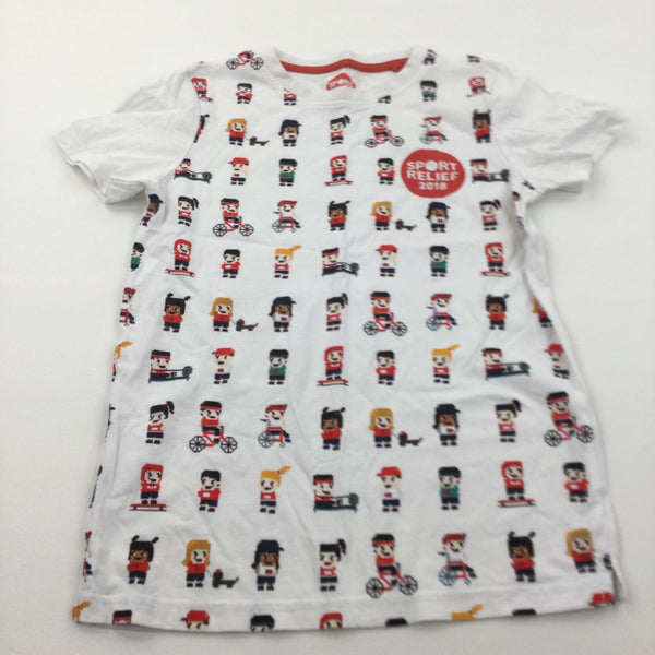 Sport Relief Characters White & Red T-Shirt - Boys 11-12 Years